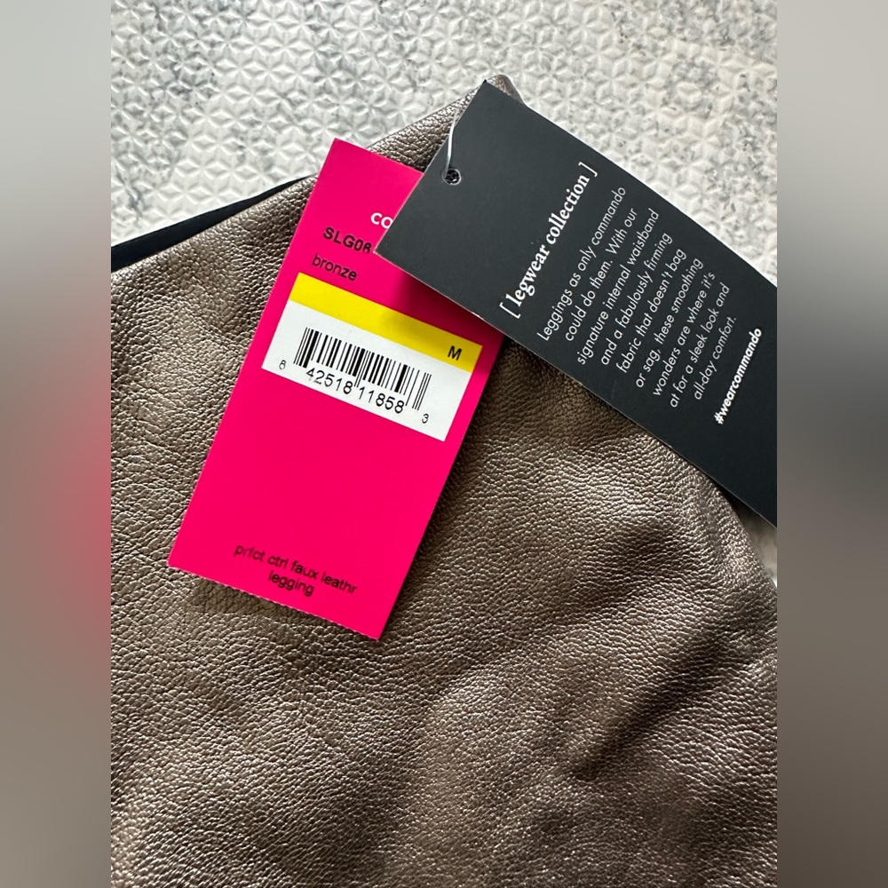 Commando Faux Leather Bronze Leggings